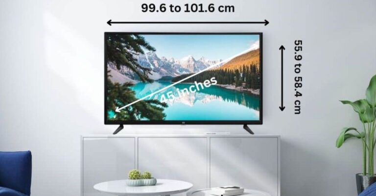 How Wide Is a 45 Inch TV?